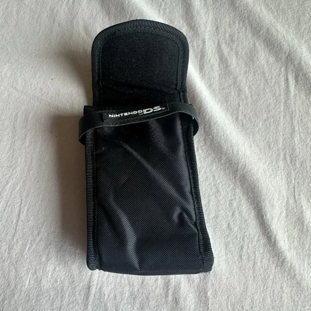 Nintendo DS Black Vintage Official Nintendo Soft Carrying Case EUC
